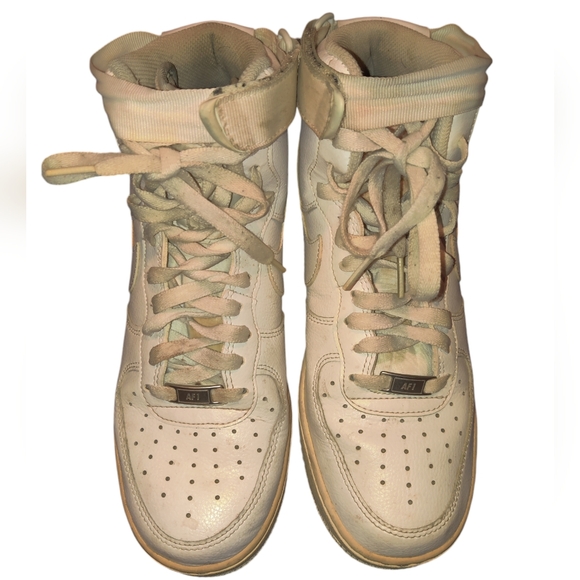 Nike Air Force One mid top basketball shoes men's size 8 - Picture 6 of 10